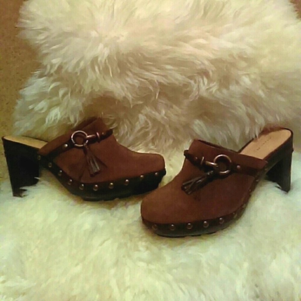 Authentic coach suede clog with tassel - Picture 4 of 6